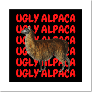 Ugly alpaca Posters and Art